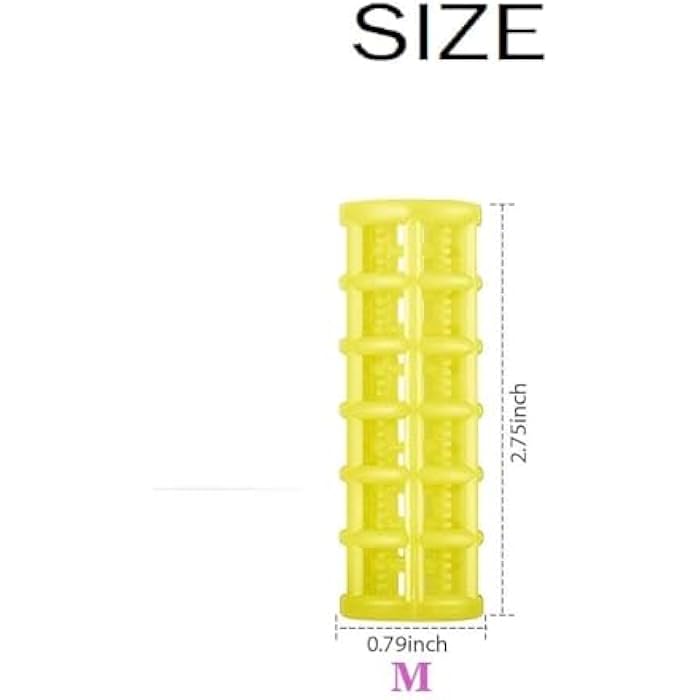 12 Pcs Hair Rollers - 6 Medium Size 2.8cm and 6 Small 2cm Plastic Rollers (Random Color) - Image 3